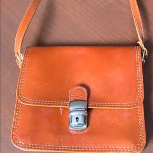 Authentic leather cross body